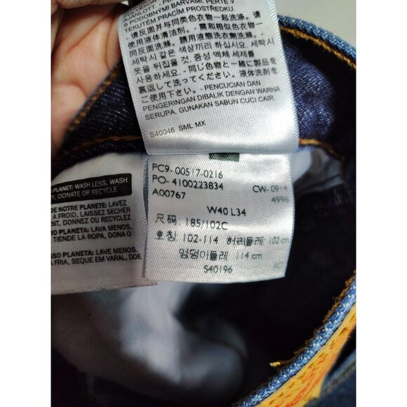 Levi's 517 Jeans Mens 40x34 Bootcut Dark Blue Wash Denim Western Work Rodeo - Picture 7 of 11